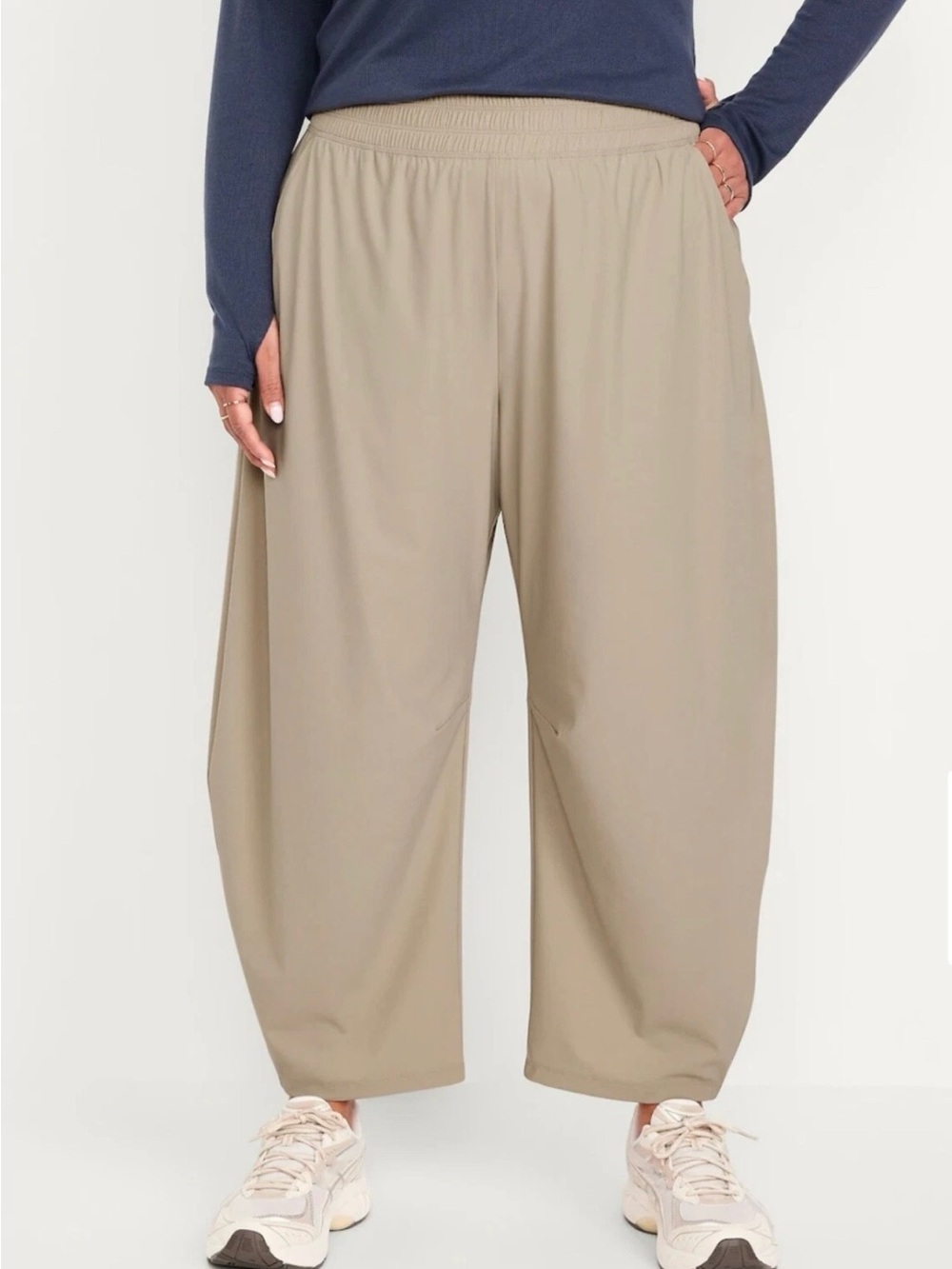 Old Navy High-Waisted SleekTech Barrel Ankle Pants Womens Large